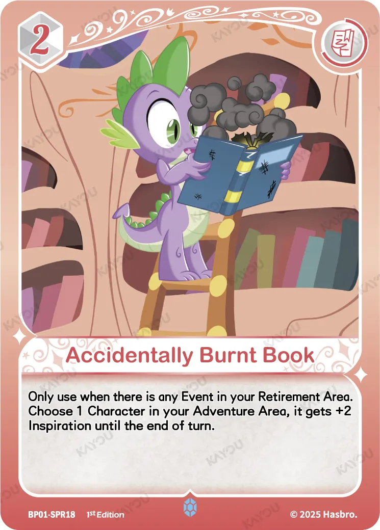 Accidentally Burnt Book (SPR) BP01-SPR18
