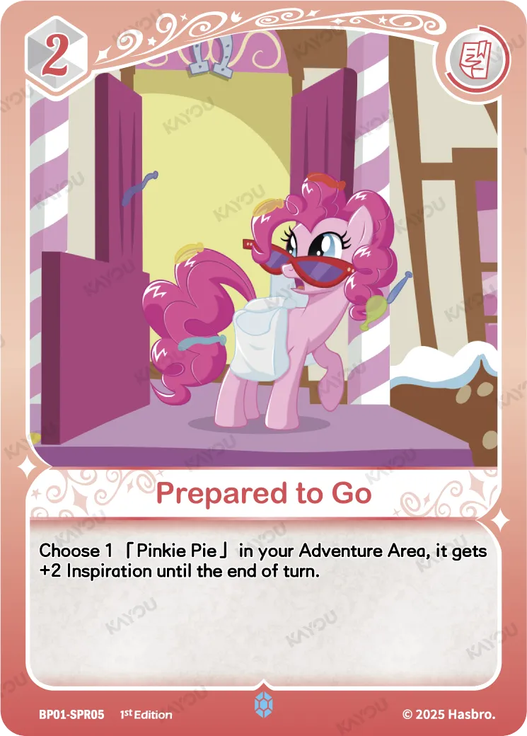 Prepared to Go (SPR) BP01-SPR05