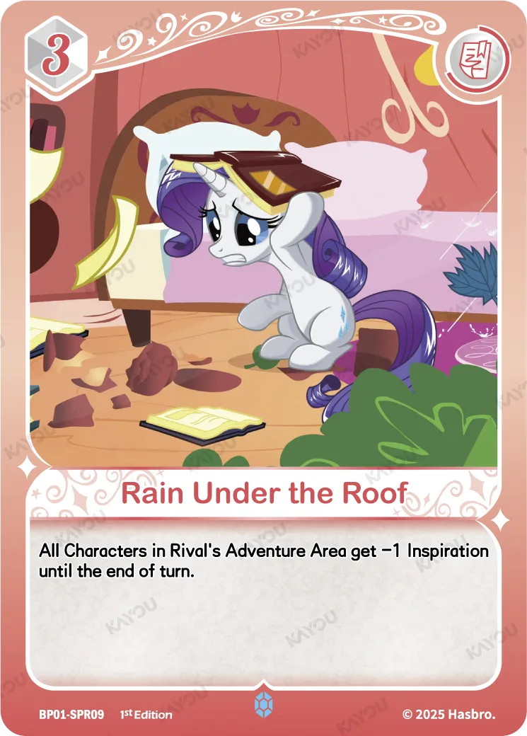 Rain Under the Roof (SPR) BP01-SPR09