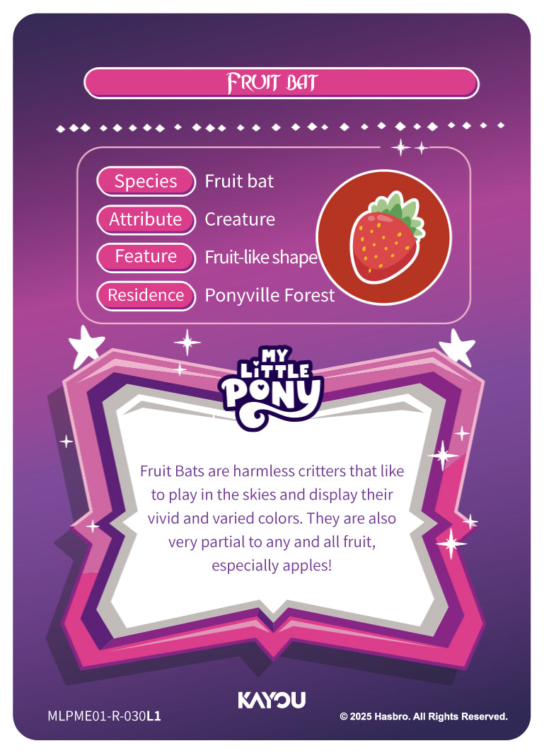 Fruit Bat (R) MLPME01-R-030 L1
