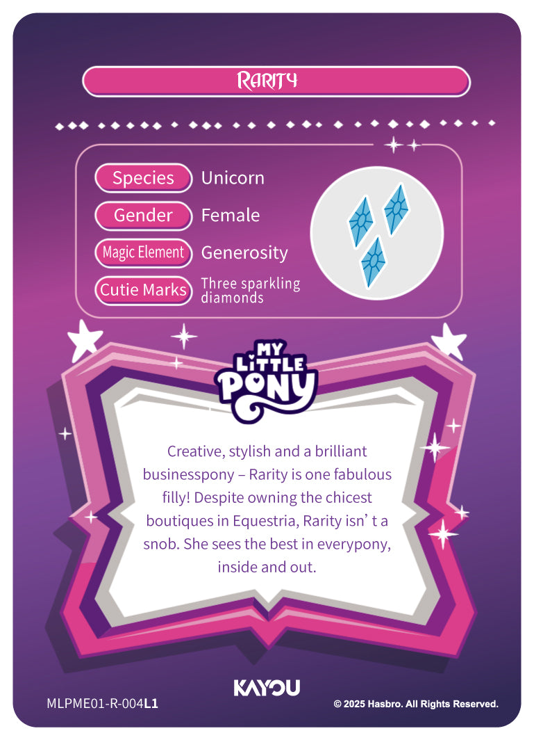 Rarity (R) MLPME01-R-004 L1