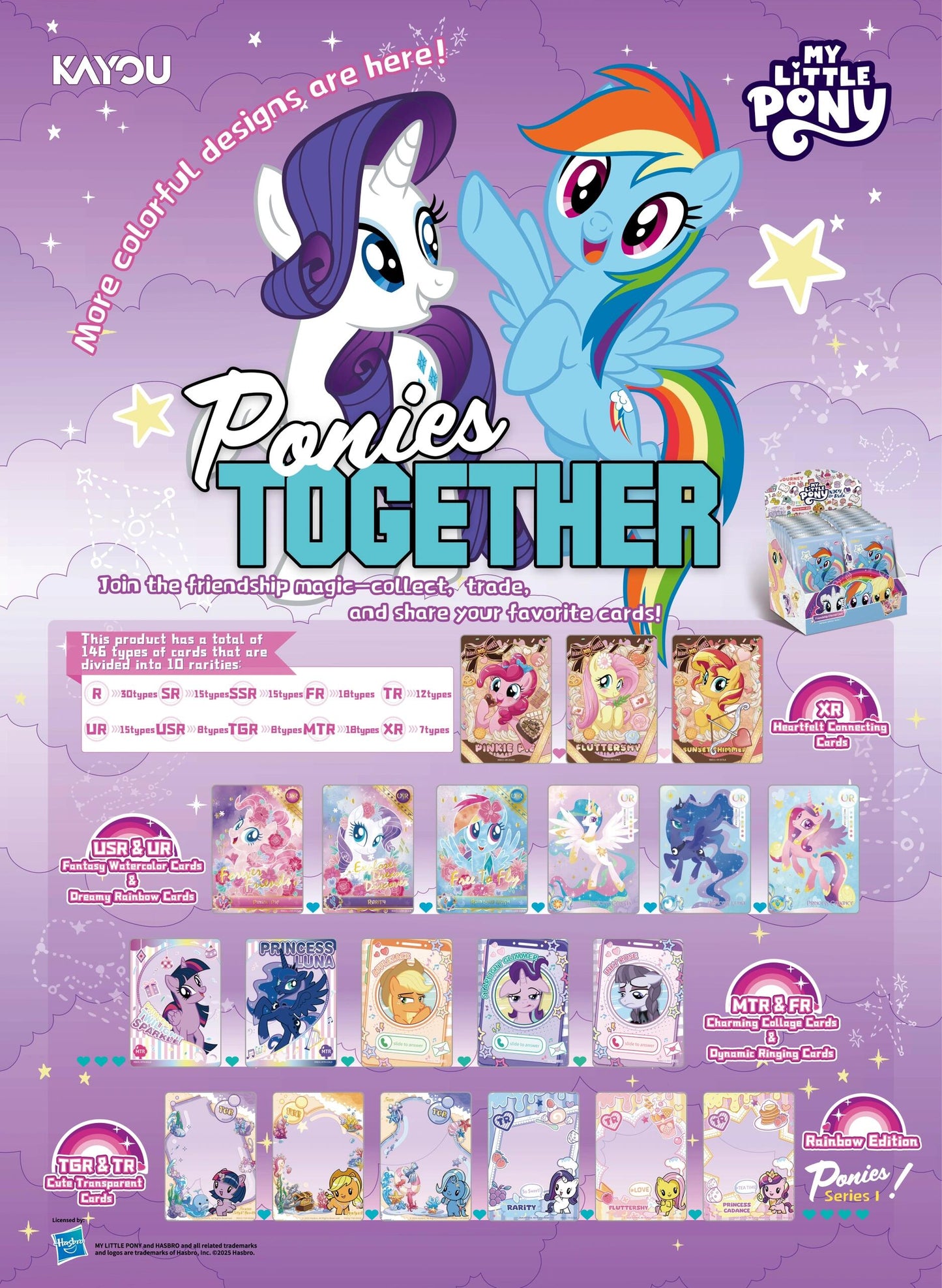 *Kayou My Little Pony cards - Rainbow edition series 1 - SEA ENGLISH VERSION