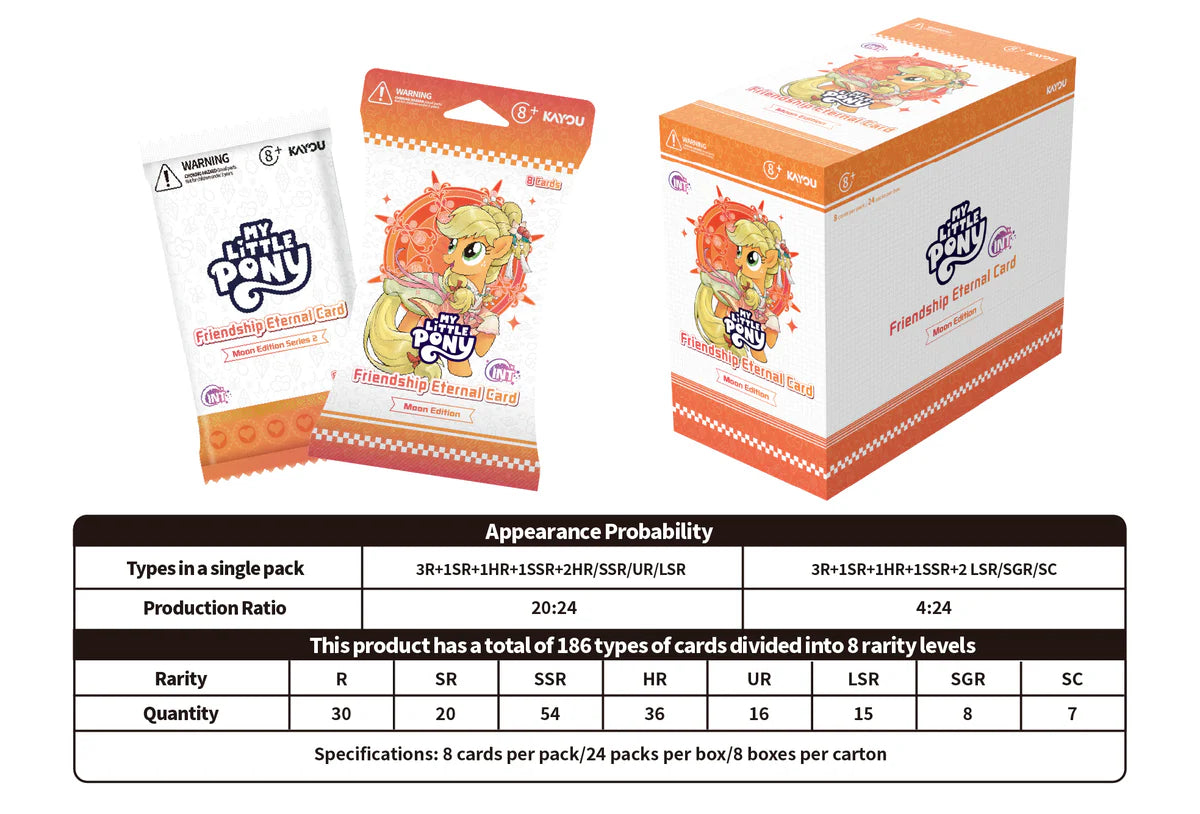 *Kayou My Little Pony Friendship Eternal Cards - NA Moon Edition English Series 1 - Display Blister Box