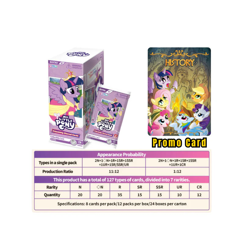 *Kayou My Little Pony Friendship Eternal Cards - NA Fun Moment Edition English Series 1 - Display Blister Box