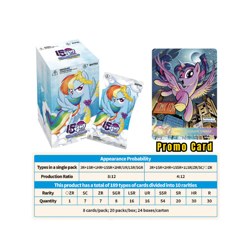 *Kayou My Little Pony Friendship Eternal Cards - NA Moon Edition English Series 2 - Display Blister Box