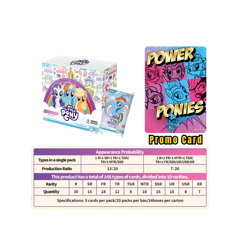 *Kayou My Little Pony Friendship Eternal Cards - NA Rainbow Edition English Series 1 - Display Blister Box