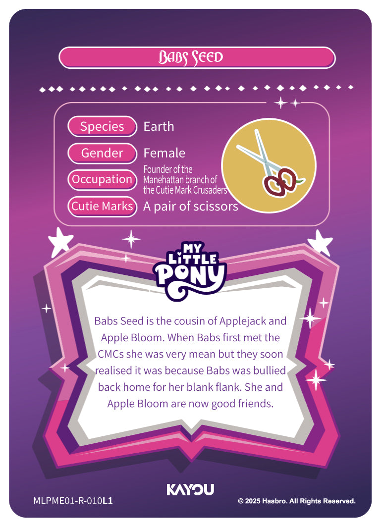 Babs Seed (R) MLPME01-R-010 L1