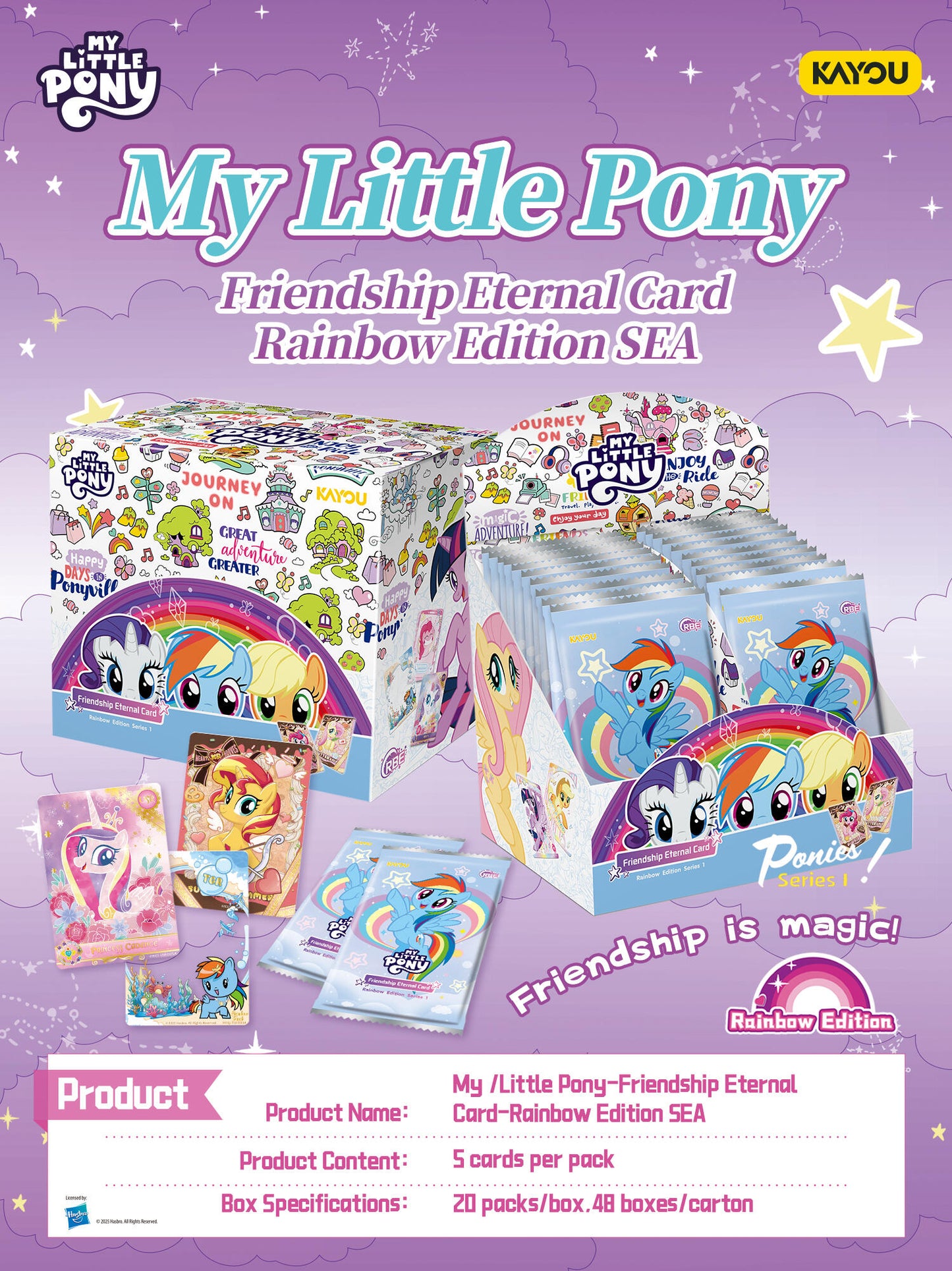 *Kayou My Little Pony cards - Rainbow edition series 1 - SEA ENGLISH VERSION